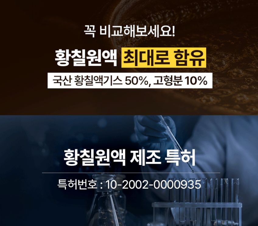 황칠원액 함량과 제조 특허 안내